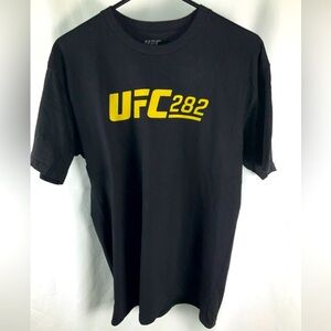 UFC 282 Men’s Black Size Large Double Sided‎ Graphic Short Sleeve T Shirt